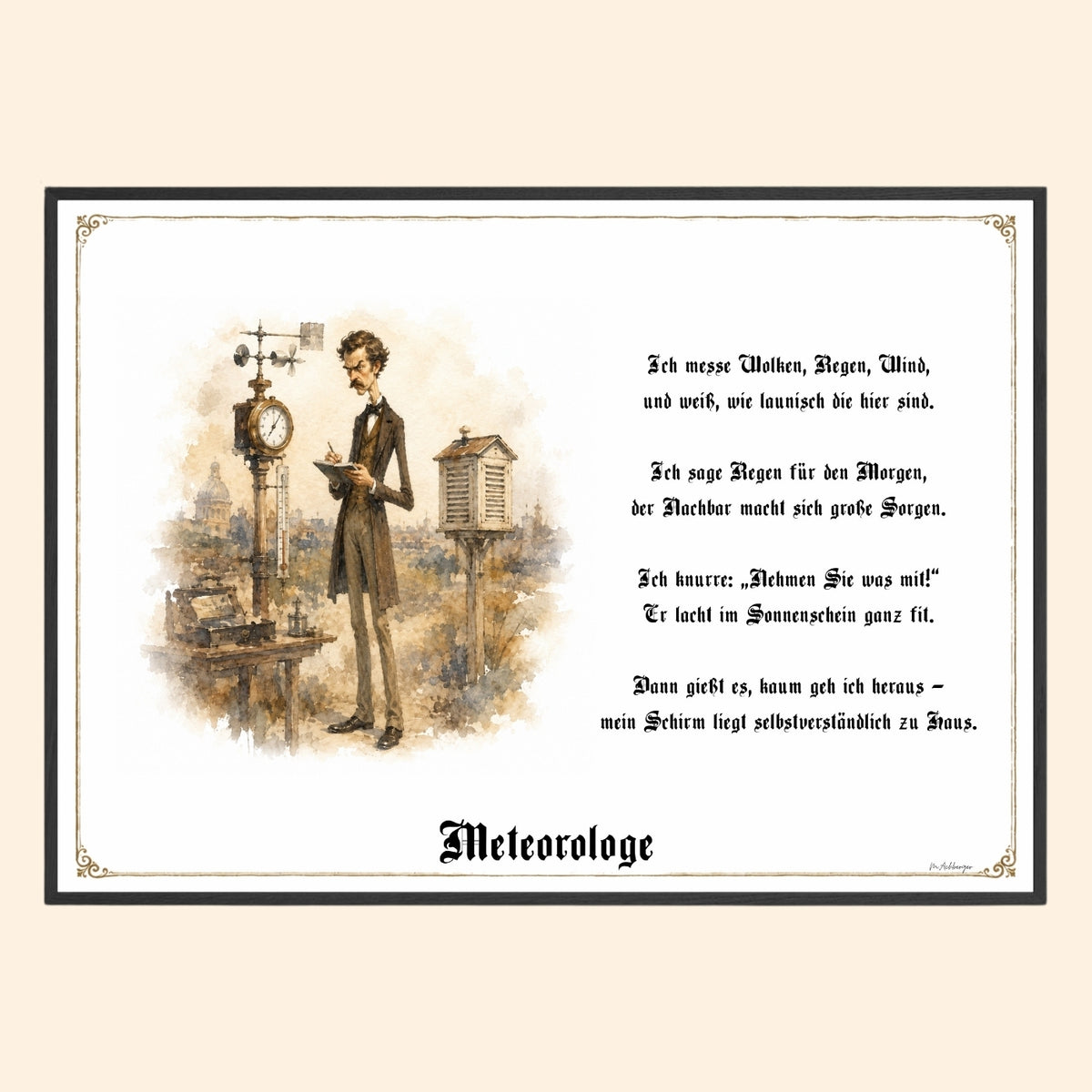 Der Meteorologe – Griesgram-Zunftbild