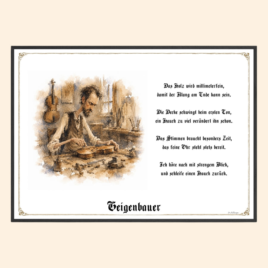 Der Geigenbauer – Griesgram-Zunftbild