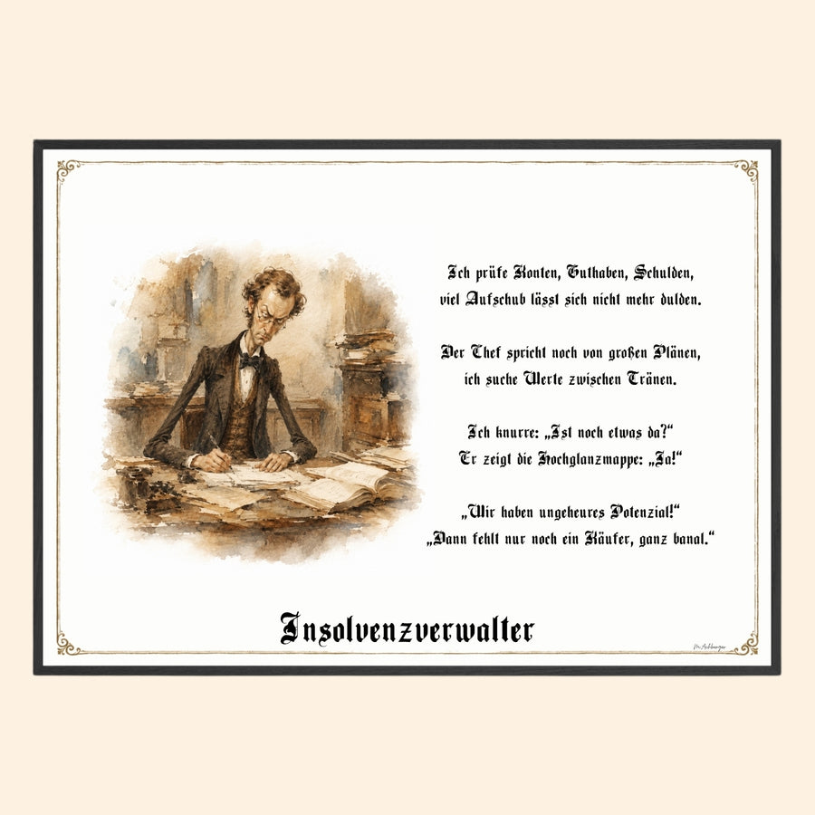 Der Insolvenzverwalter – Griesgram-Zunftbild
