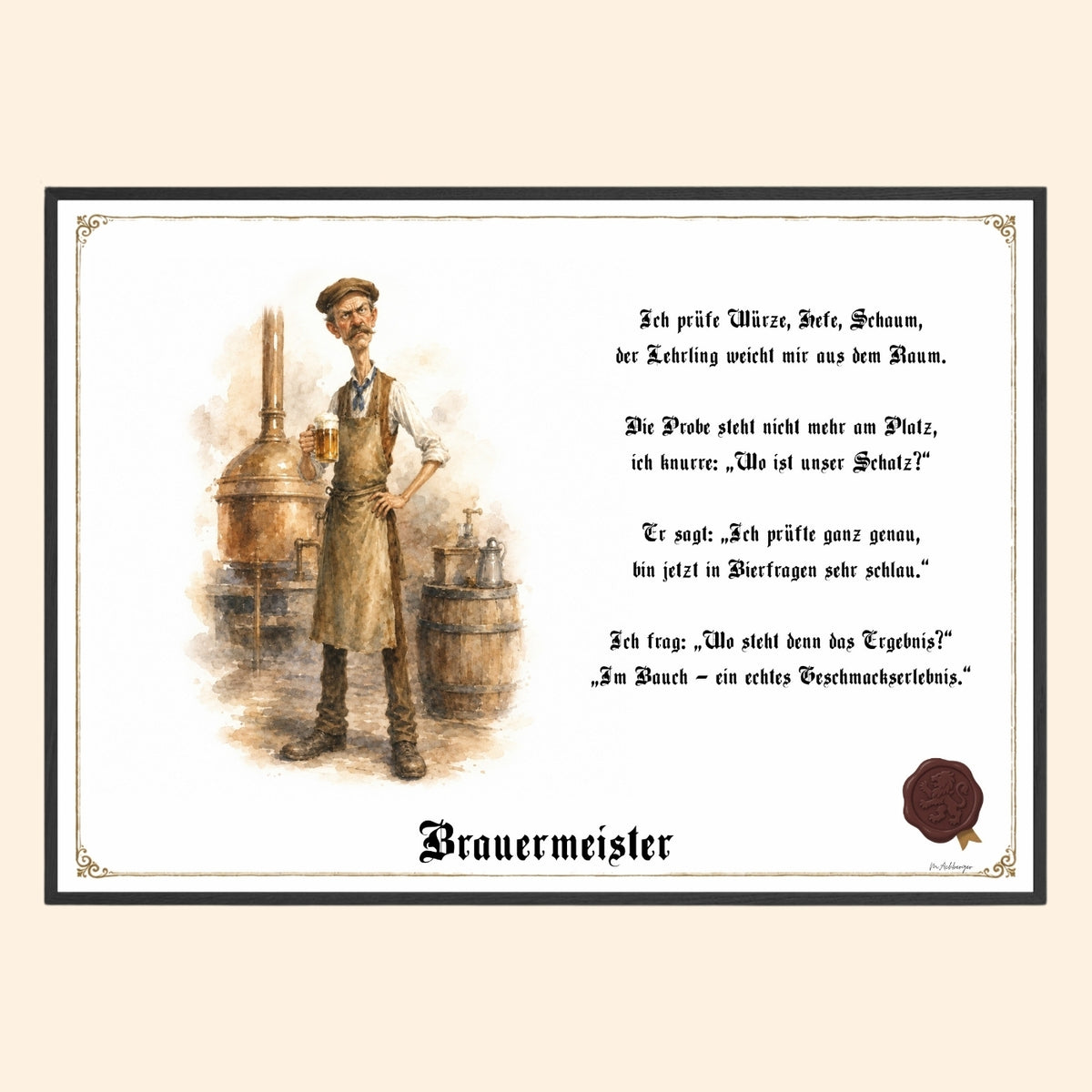 Der Brauermeister – Griesgram-Zunftbild