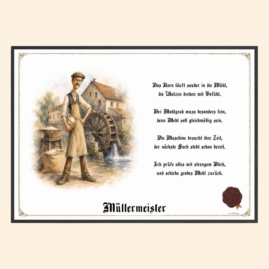 Der Müllermeister – Griesgram-Zunftbild