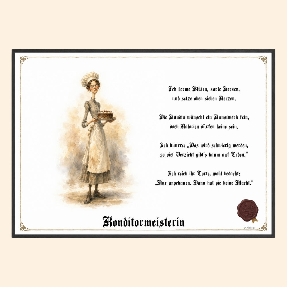 Die Konditormeisterin – Griesgram-Zunftbild