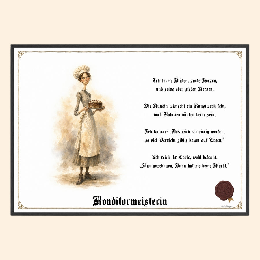 Die Konditormeisterin – Griesgram-Zunftbild