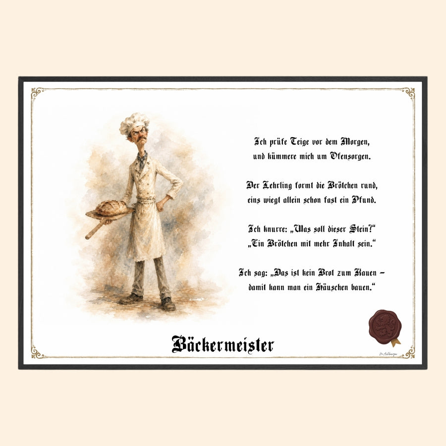 Der Bäckermeister – Griesgram-Zunftbild