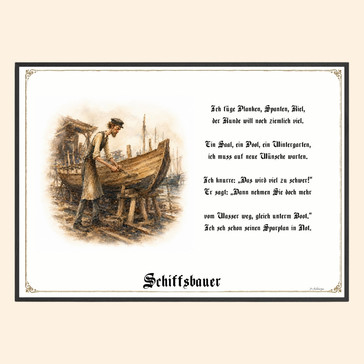 Der Schiffsbauer – Griesgram-Zunftbild
