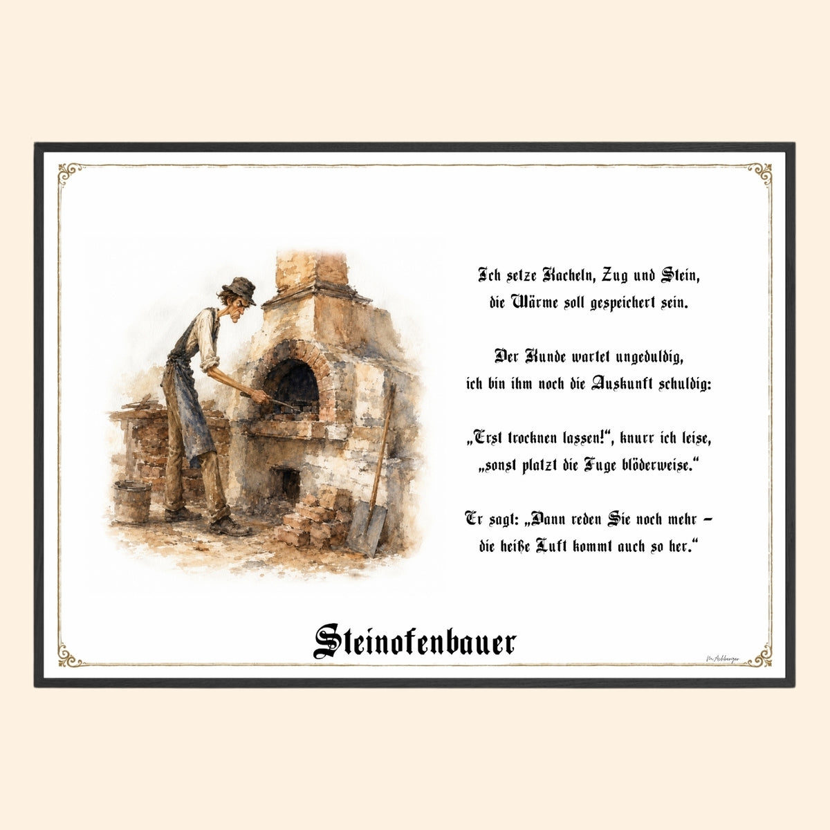Der Steinofenbauer – Griesgram-Zunftbild