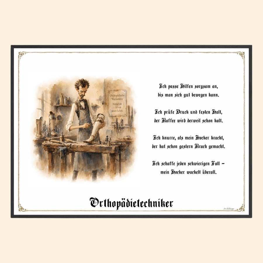 Der Orthopädietechniker – Griesgram-Zunftbild