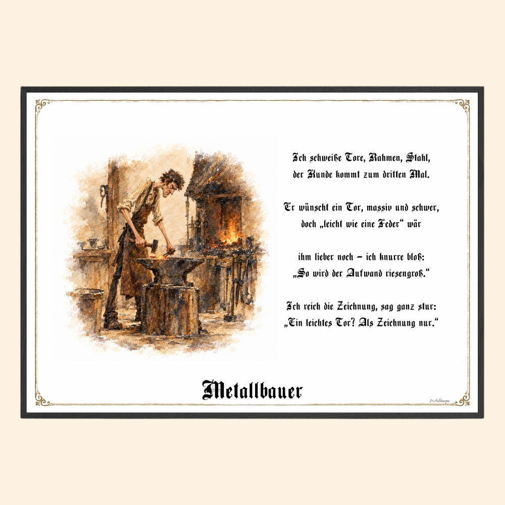 Der Metallbauer – Griesgram-Zunftbild