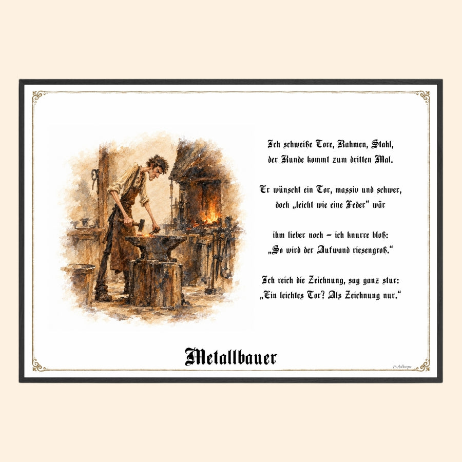 Der Metallbauer – Griesgram-Zunftbild