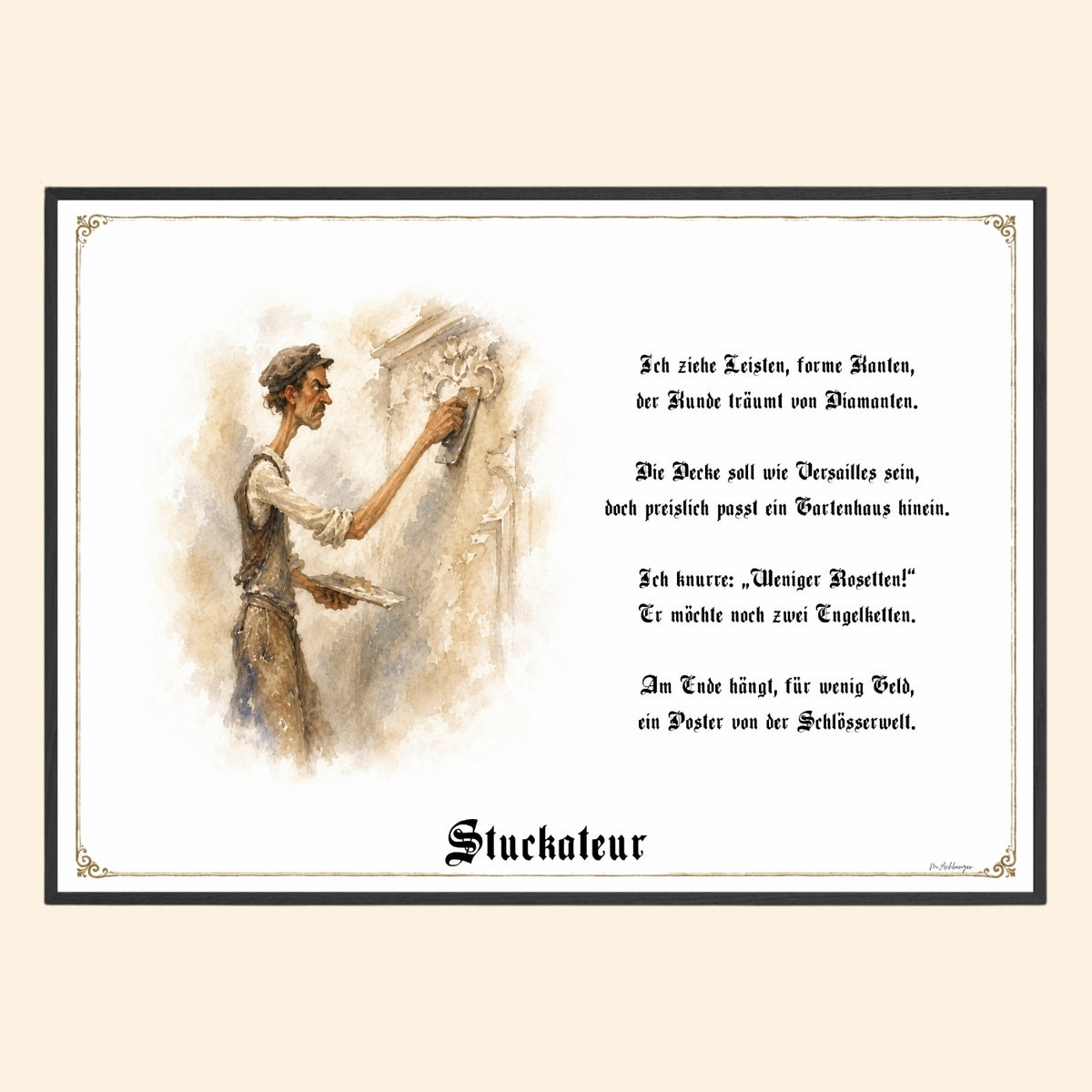Der Stuckateur – Griesgram-Zunftbild