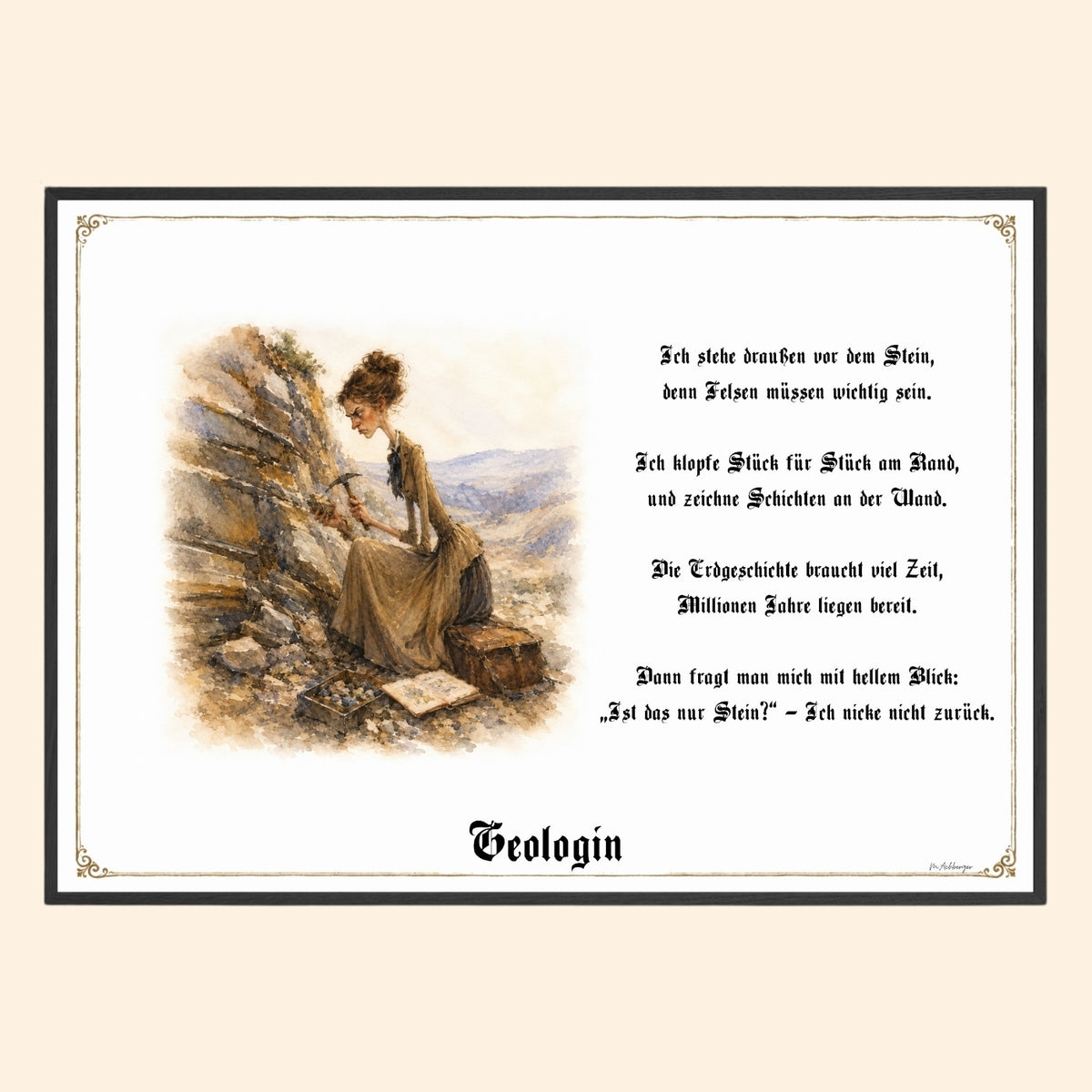 Die Geologin – Griesgram-Zunftbild