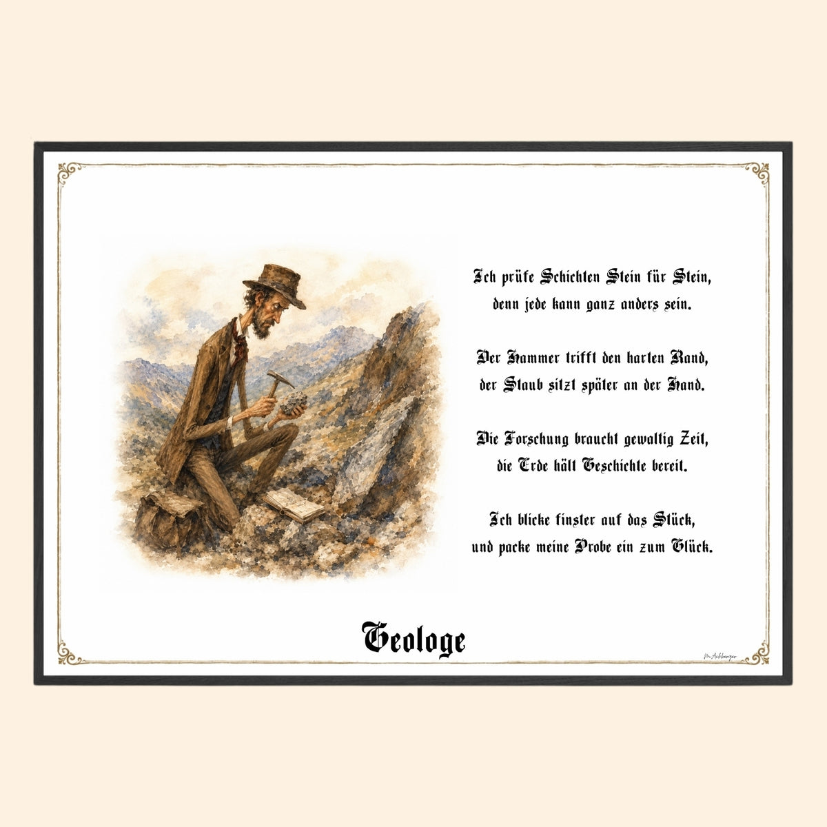Der Geologe – Griesgram-Zunftbild