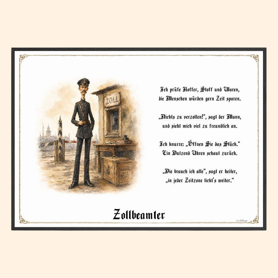 Der Zollbeamte – Griesgram-Zunftbild