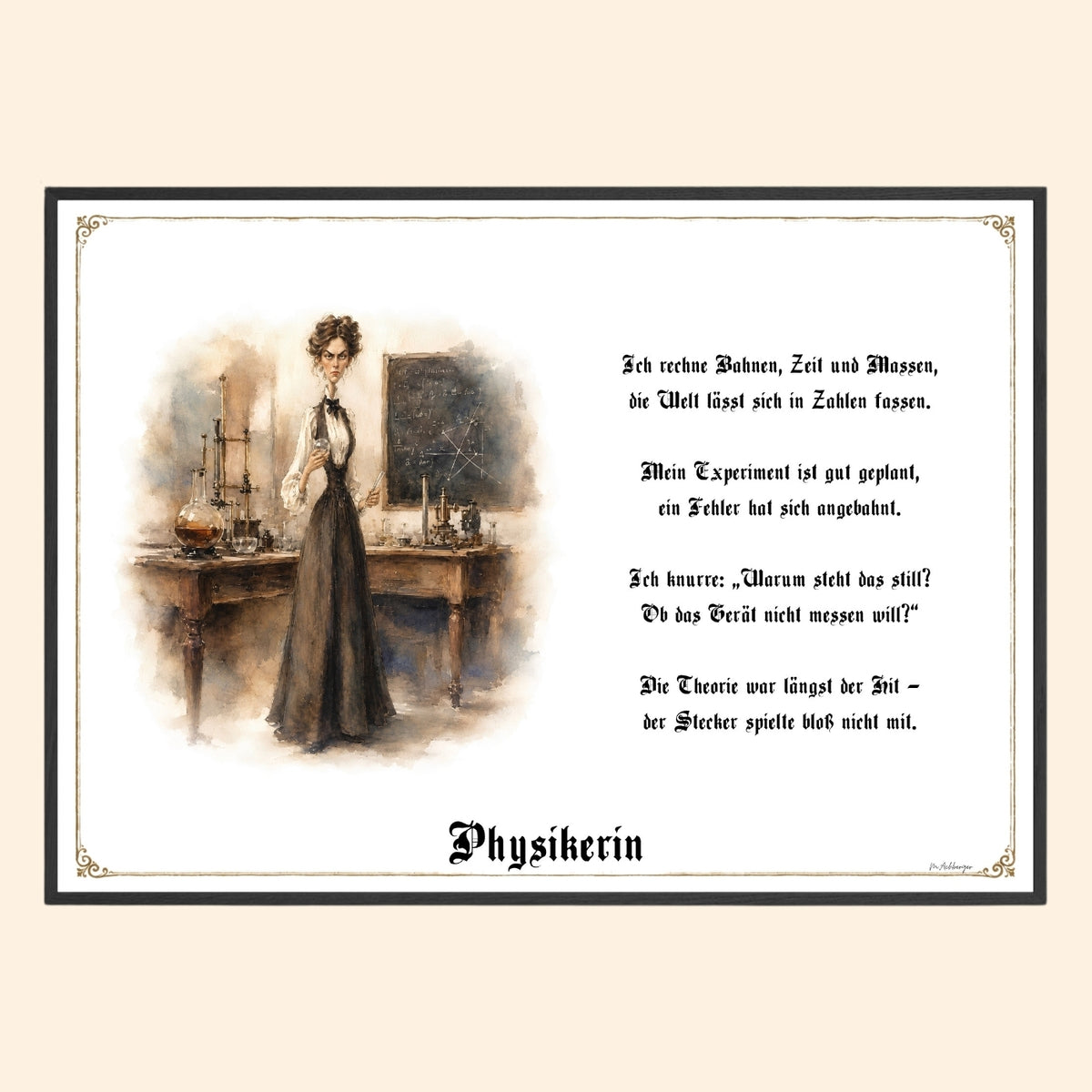 Die Physikerin – Griesgram-Zunftbild