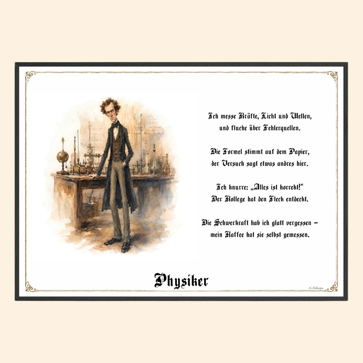 Der Physiker – Griesgram-Zunftbild