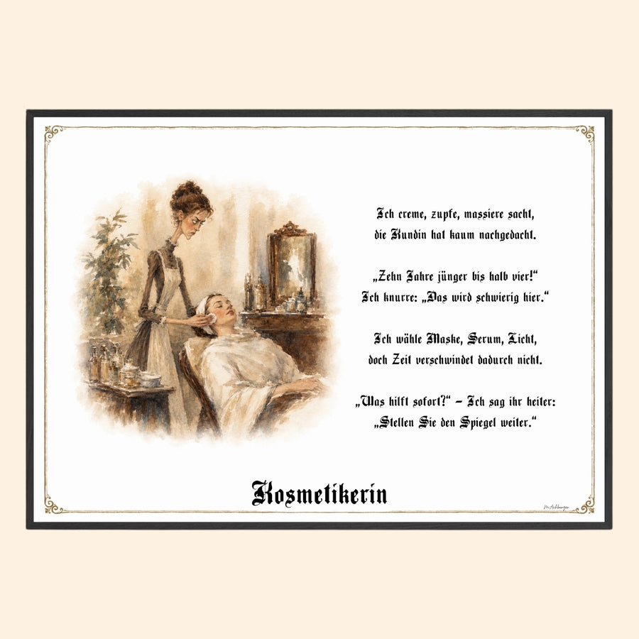 Die Kosmetikerin – Griesgram-Zunftbild