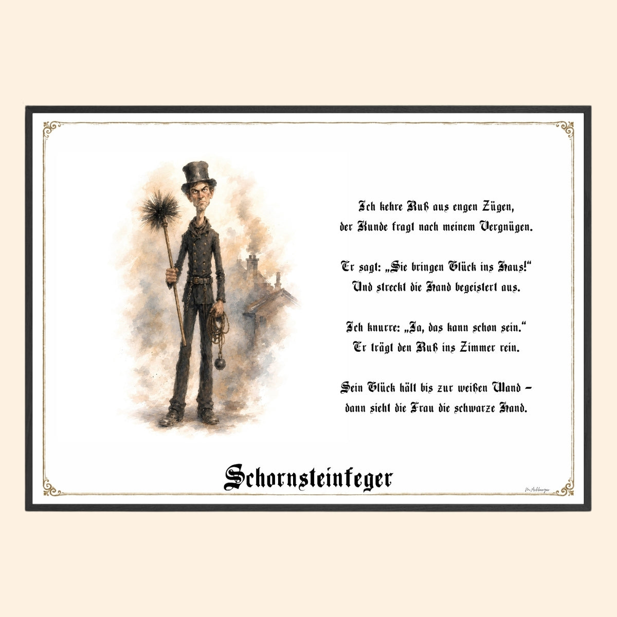 Der Schornsteinfeger – Griesgram-Zunftbild