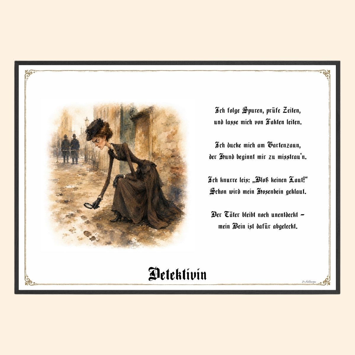 Die Detektivin – Griesgram-Zunftbild