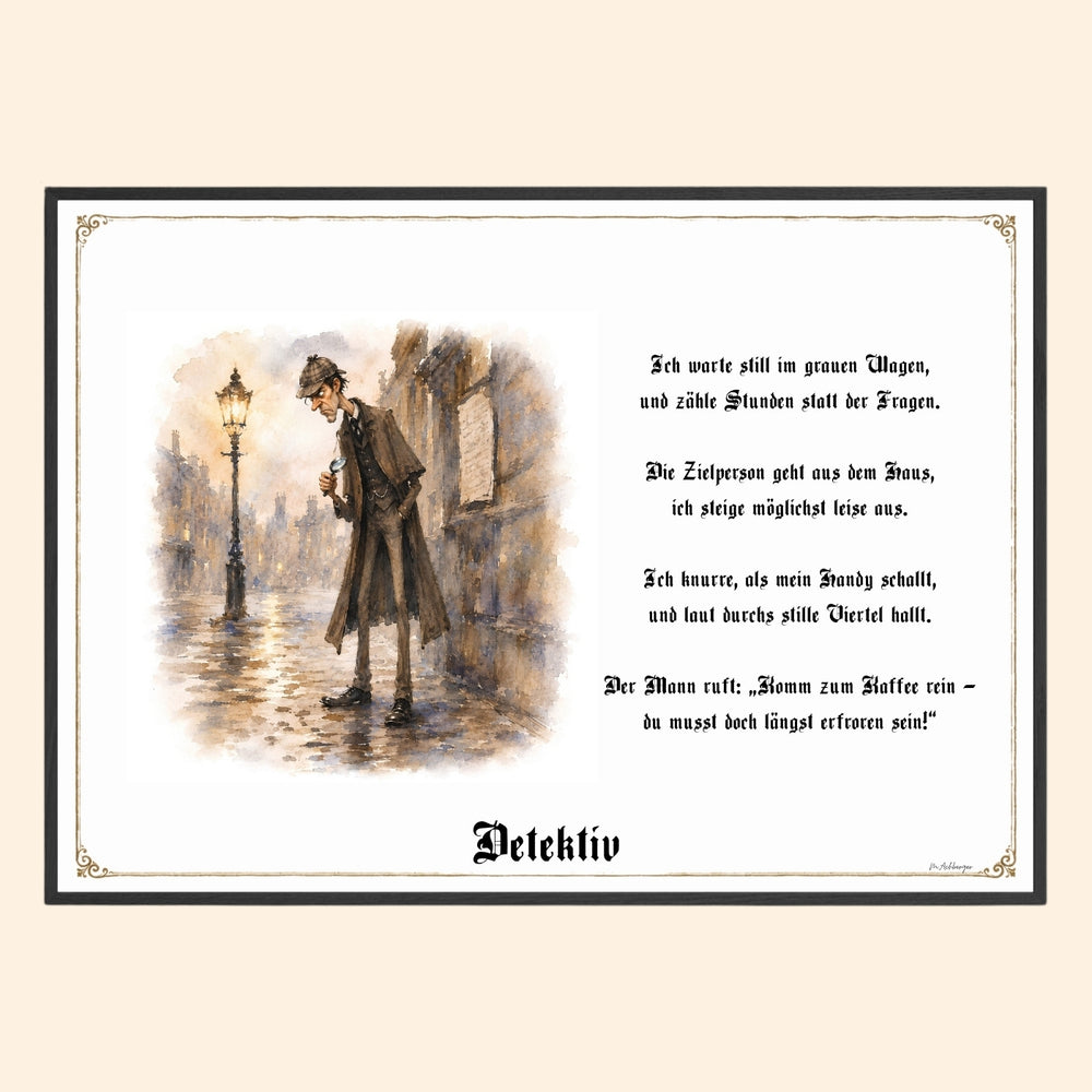Der Detektiv – Griesgram-Zunftbild