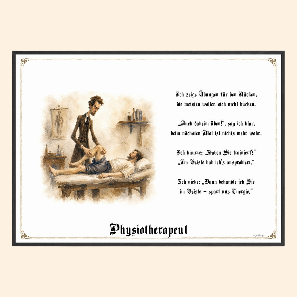 Der Physiotherapeut – Griesgram-Zunftbild