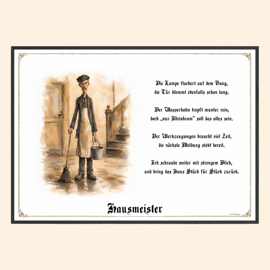 Der Hausmeister – Griesgram-Zunftbild