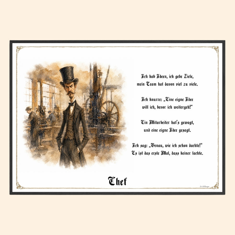 Der Chef – Griesgram-Zunftbild