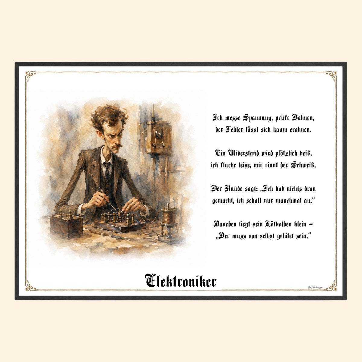 Der Elektroniker – Griesgram-Zunftbild
