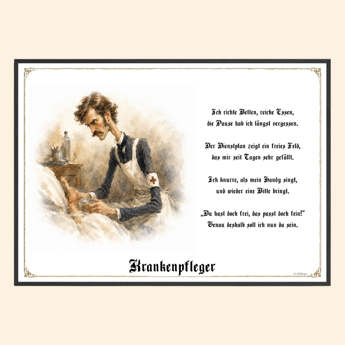 Der Krankenpfleger – Griesgram-Zunftbild