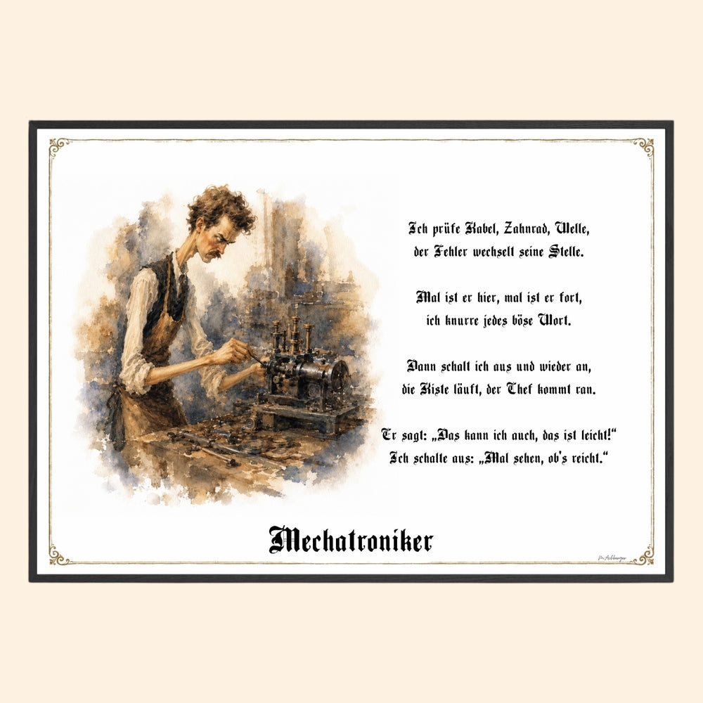 Der Mechatroniker – Griesgram-Zunftbild