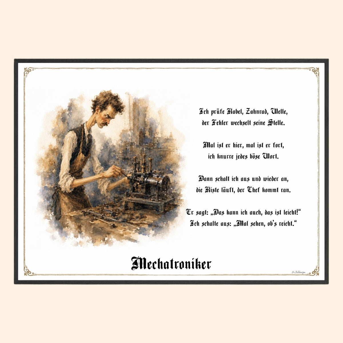 Der Mechatroniker – Griesgram-Zunftbild