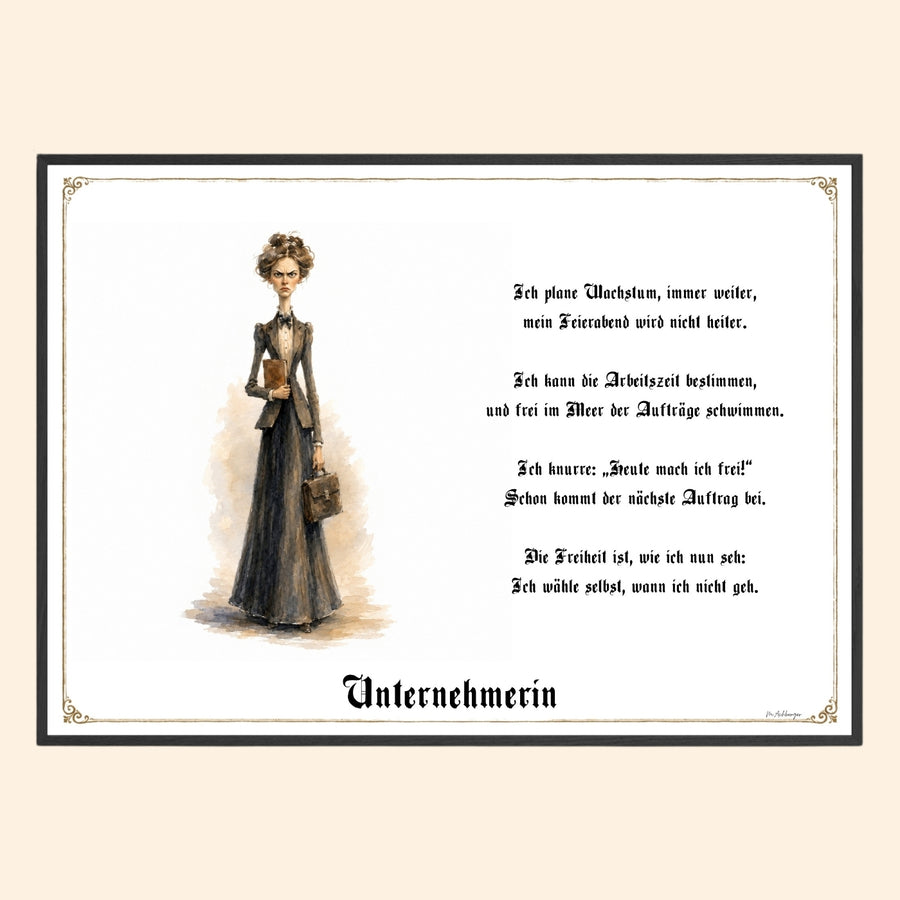 Die Unternehmerin – Griesgram-Zunftbild