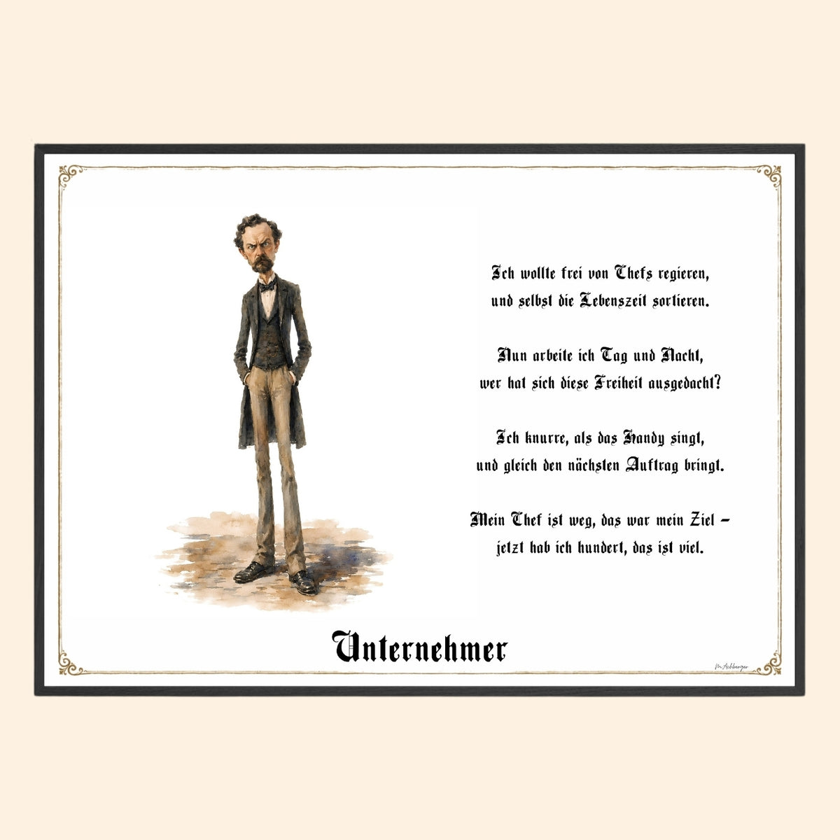 Der Unternehmer – Griesgram-Zunftbild