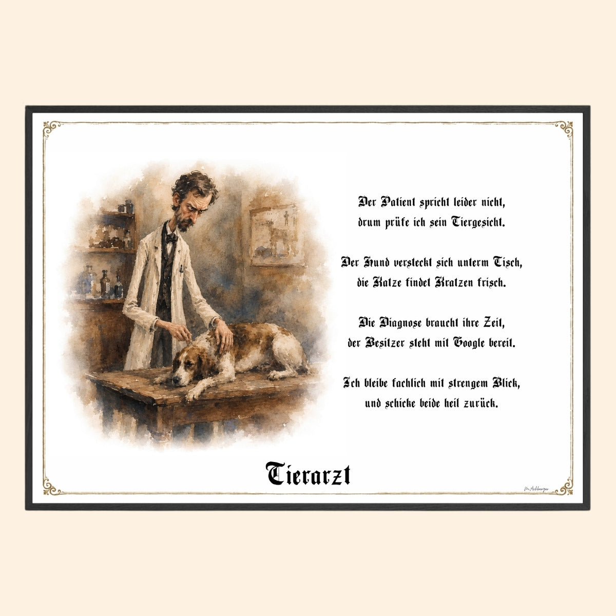 Der Tierarzt – Griesgram-Zunftbild