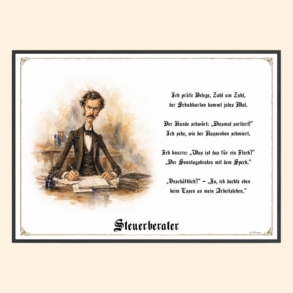 Der Steuerberater – Griesgram-Zunftbild