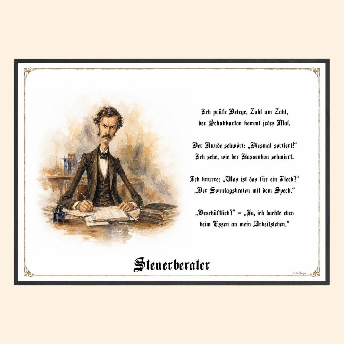 Der Steuerberater – Griesgram-Zunftbild