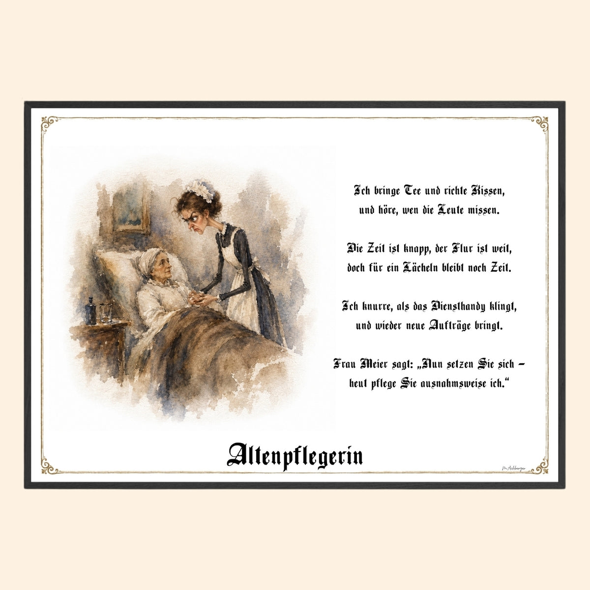 Die Altenpflegerin – Griesgram-Zunftbild