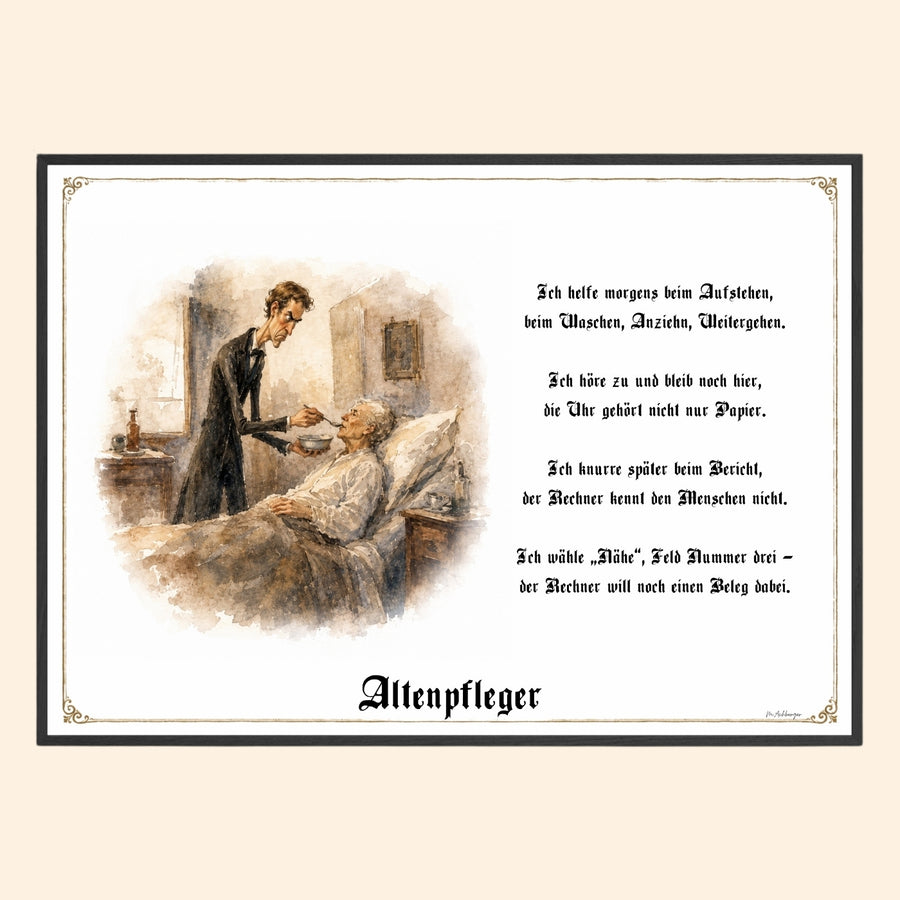 Der Altenpfleger – Griesgram-Zunftbild