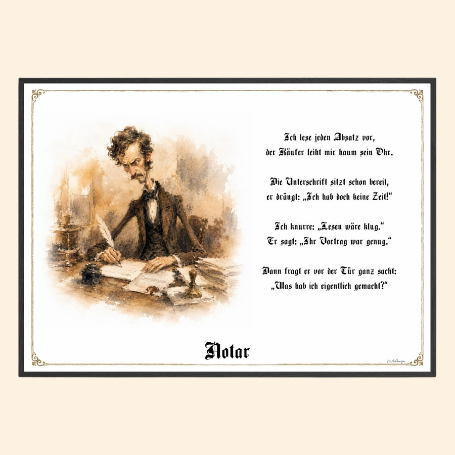 Der Notar – Griesgram-Zunftbild