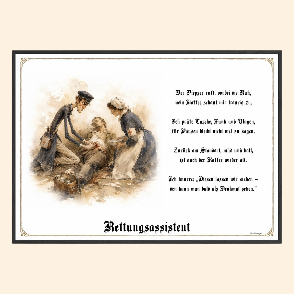 Der Rettungsassistent – Griesgram-Zunftbild