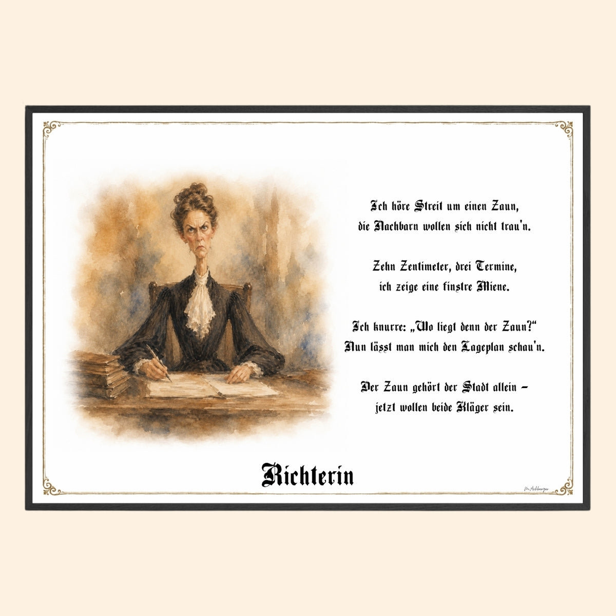 Die Richterin – Griesgram-Zunftbild
