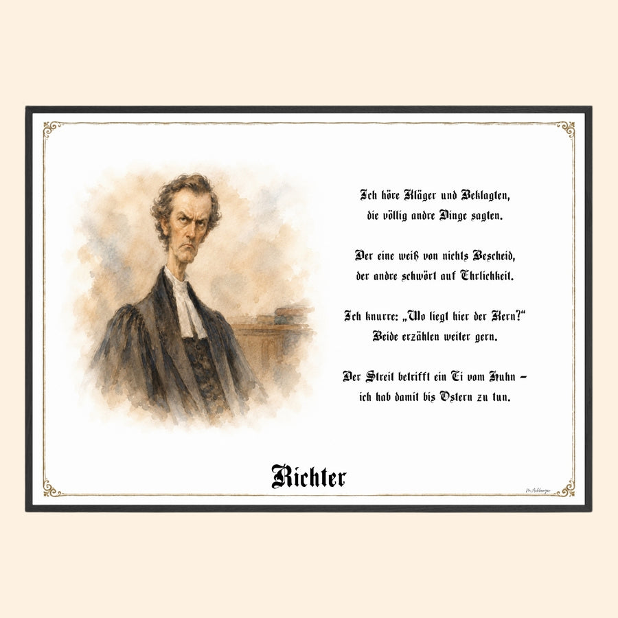 Der Richter – Griesgram-Zunftbild