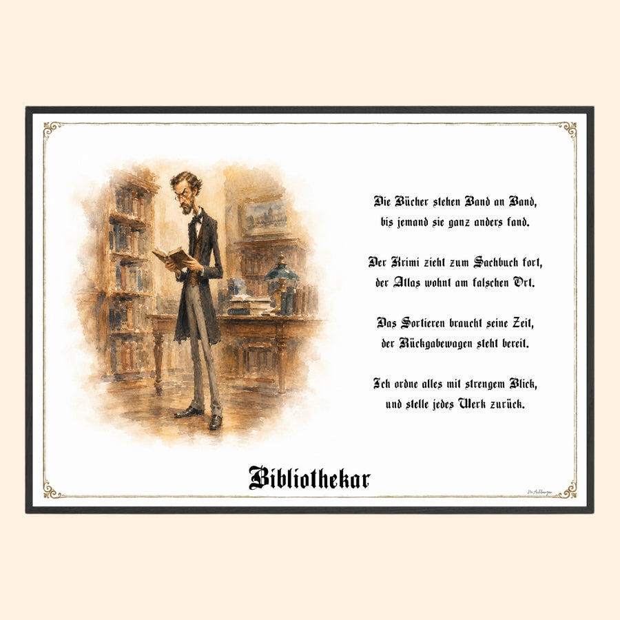 Der Bibliothekar – Griesgram-Zunftbild