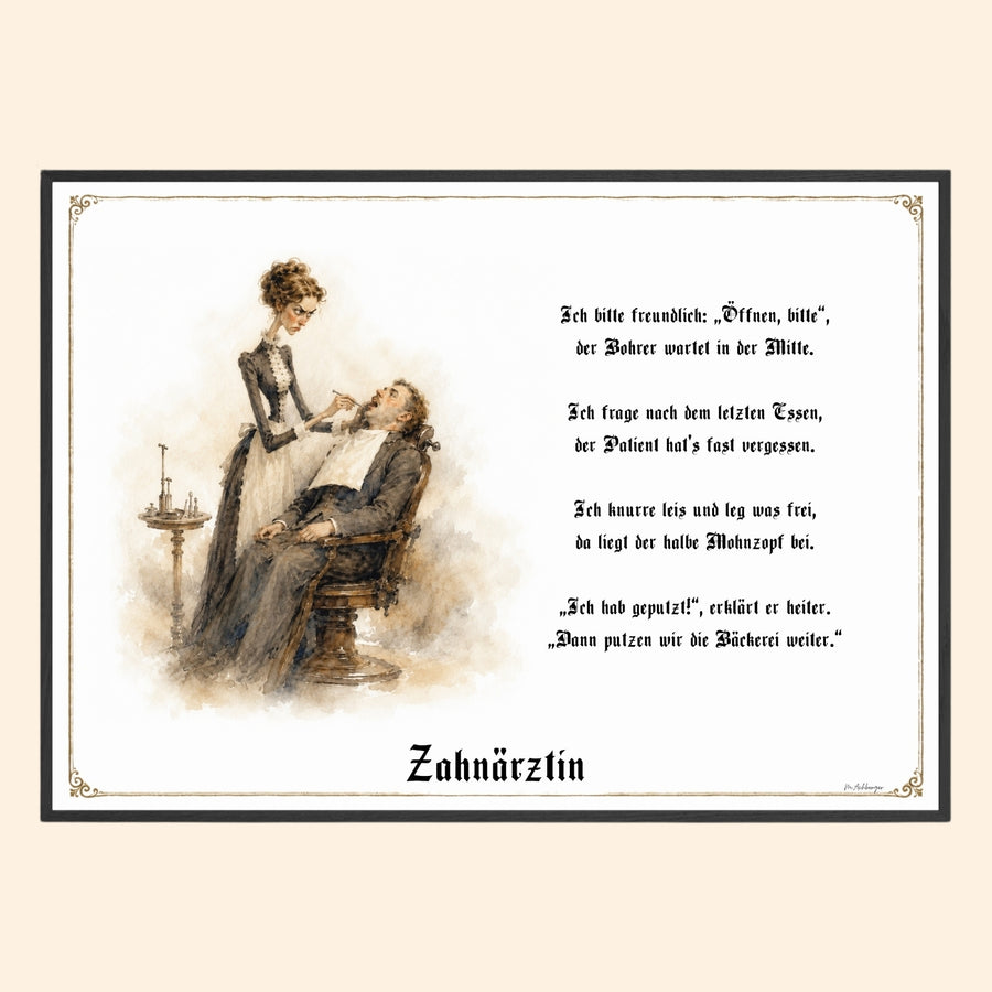 Die Zahnärztin – Griesgram-Zunftbild