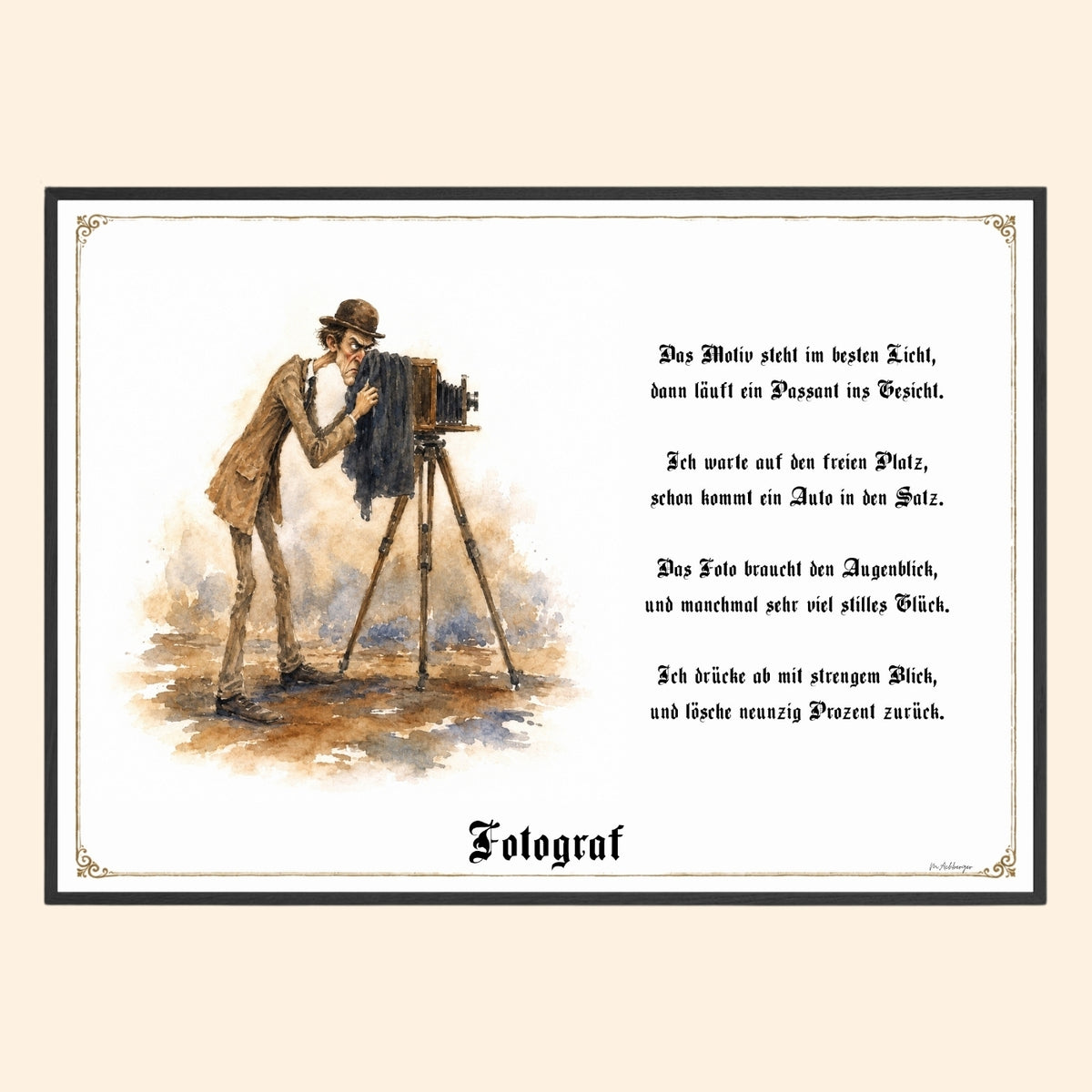 Der Fotograf – Griesgram-Zunftbild