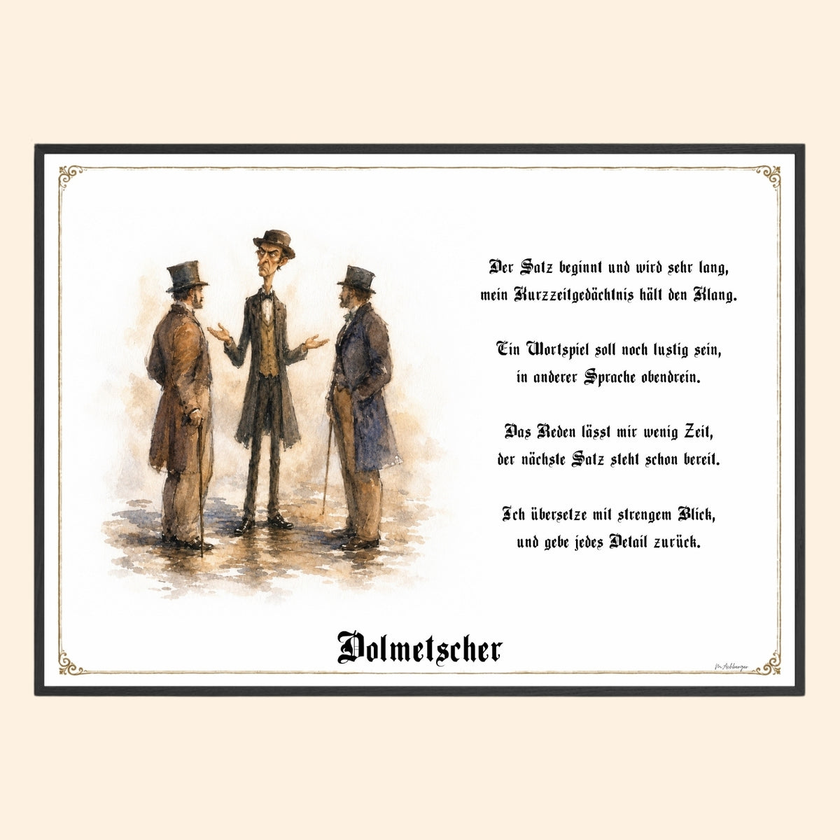 Der Dolmetscher – Griesgram-Zunftbild