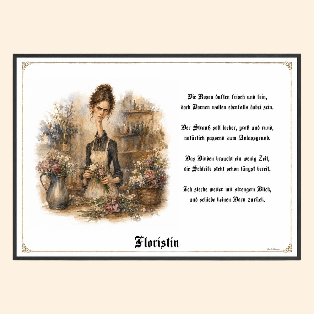 Die Floristin – Griesgram-Zunftbild