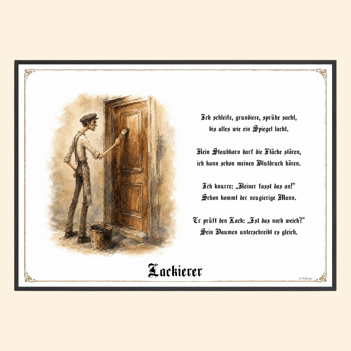 Der Lackierer – Griesgram-Zunftbild