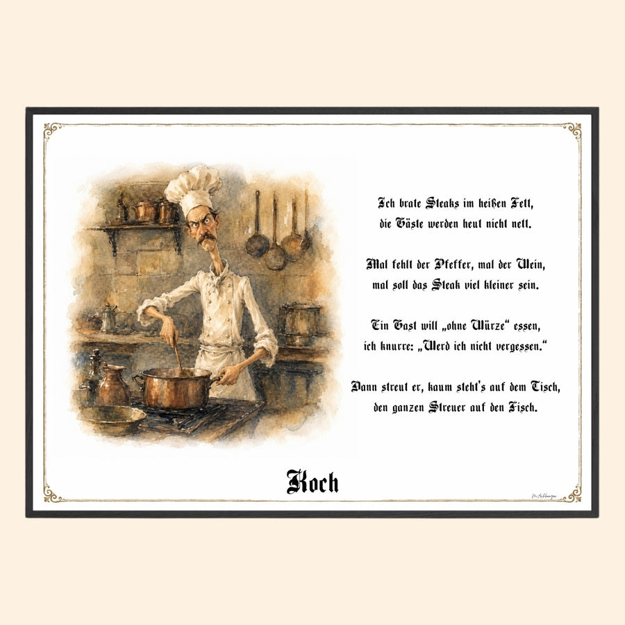 Der Koch – Griesgram-Zunftbild