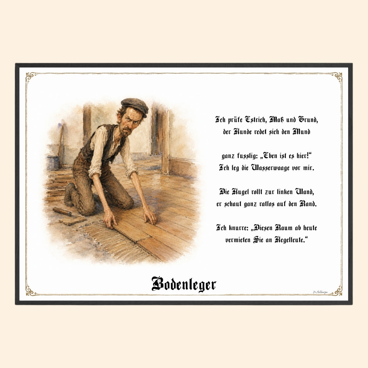 Der Bodenleger – Griesgram-Zunftbild