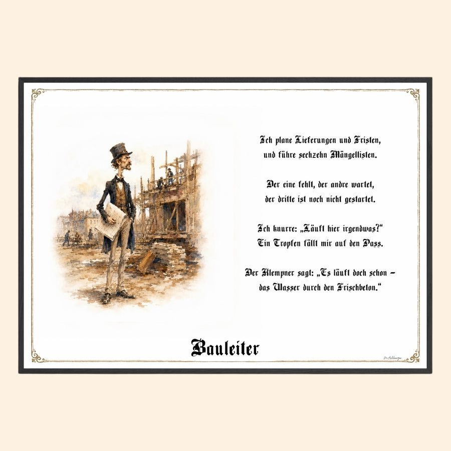 Der Bauleiter – Griesgram-Zunftbild